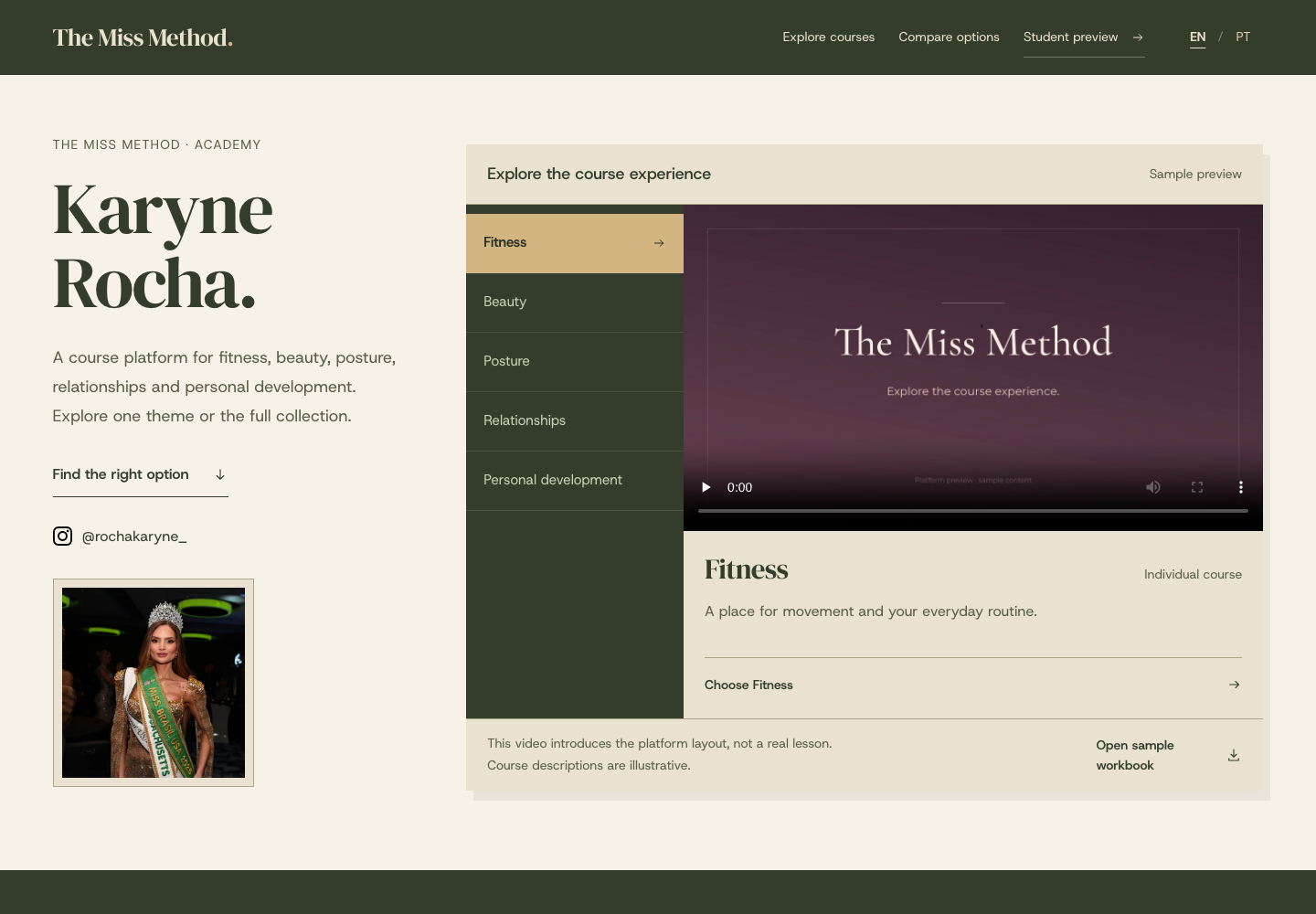 Preview of The Academy website direction